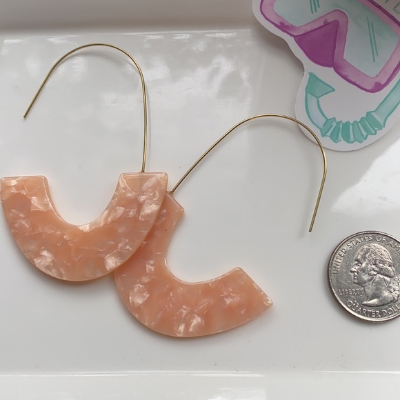 Pink Drop Earrings - Picture 5 of 5